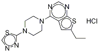 6-Ethyl-4-[4-(1,3,4-thiadiazol-2-yl)-1-piperazinyl]thieno[2,3-d]pyriMidine Hydrochloride Struktur