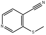 4-PYRIDINECARBONITRILE, 3-(METHYLTHIO)- Struktur