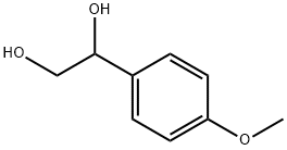 1,2-ETHANEDIOL, (P-METHOXYPHENYL)- Struktur