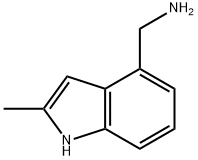 (2-Methyl-1H-indol-4-yl)methanamine Struktur