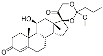 Hydrocortisone 17,21-Methyl Orthobutyrate Struktur