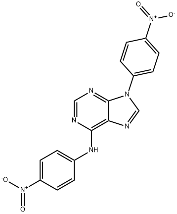 N,9-bis(4-nitrophenyl)purin-6-amine Struktur