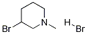 3-BroMo-1-Methylpiperidine HydrobroMide Struktur