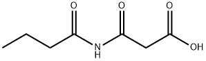 Propanoic  acid,  3-oxo-3-[(1-oxobutyl)amino]- Struktur