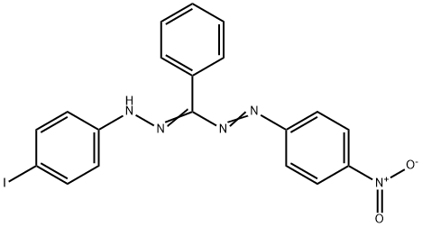 5-(P-IODOPHENYL)-1-(P-NITROPHENYL)-3-PHENYLFORMAZAN Struktur