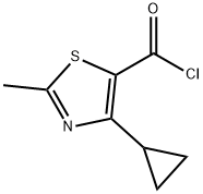 5-Thiazolecarbonyl chloride, 4-cyclopropyl-2-methyl- (9CI) Struktur