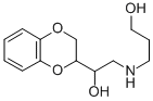 α-[[(3-Hydroxypropyl)amino]methyl]-1,4-benzodioxane-2-methanol Struktur