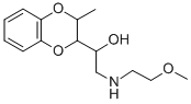 α-[[(2-Methoxyethyl)amino]methyl]-3-methyl-1,4-benzodioxane-2-methanol Struktur