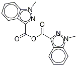 1-Methyl-1H-indazole-3-carboxylic Acid Anhydride Struktur