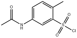 5-acetamido-2-methylbenzenesulphonyl chloride Struktur