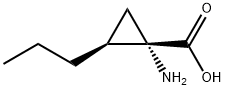 Cyclopropanecarboxylic acid, 1-amino-2-propyl-, (1S,2S)- (9CI) Struktur