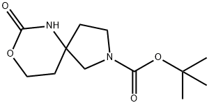 2-Boc-7-oxo-8-oxa-2,6-diaza-spiro[4.5]decane Struktur