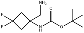 1-(Boc-amino)-3,3-difluorocyclobutane-1-methylamine Struktur