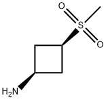 cis-3-MethylsulfonylcyclobutylaMine Struktur