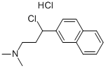 3-CHLORO-N,N-DIMETHYL-3-(NAPHTHALEN-2-YL)PROPAN-1-AMINE HYDROCHLORIDE Struktur