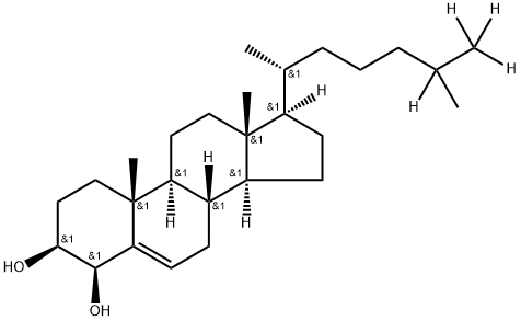 4β-Hydroxy Cholesterol-d4 (Major) Struktur