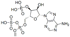 adenosine 3'-phosphate 5'-methylenephosphosulfate Struktur