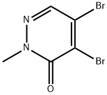 4,5-DIBROMO-2-METHYL-2H-PYRIDAZIN-3-ONE Struktur