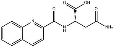 N-(2-QUINOLYLCARBONYL)-L-ASPARAGINE Struktur