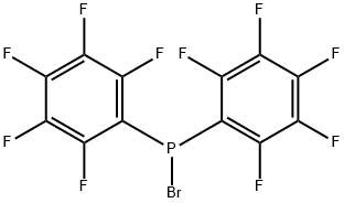 Di-(pentafluorophenyl)phosphinbromid Struktur