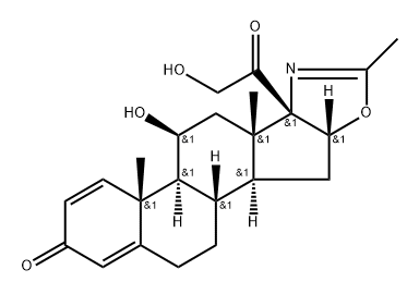 21-DESACETYL DEFLAZACORT Struktur