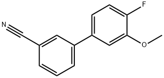 3-(4-Fluoro-3-Methoxyphenyl)benzonitrile Struktur