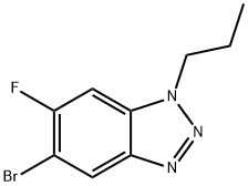 5-BroMo-6-fluoro-1-propylbenzotriazole Struktur