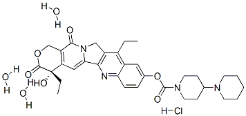 Irinotecan hydrochloride trihydrate Structure