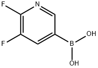 2,3-ジフルオロピリジン-5-ボロン酸 化學構(gòu)造式