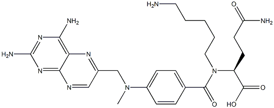 N-(5-AMinopentyl) Methotrexate AMide Struktur