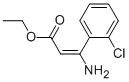 3-AMINO-3-(2-CHLOROPHENYL)-2-PROPENOIC ACID ETHYL ESTER Struktur