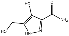 1H-Pyrazole-3-carboxamide, 4-hydroxy-5-(hydroxymethyl)- (9CI) Struktur