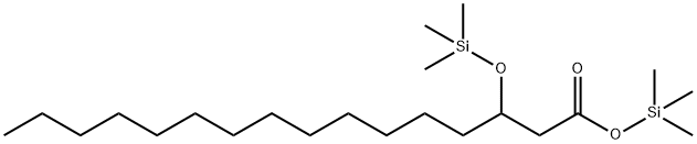 Trimethylsilyl 3-[(trimethylsilyl)oxy]hexadecanoate Struktur