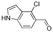 1H-Indole-5-carboxaldehyde, 4-chloro- Struktur