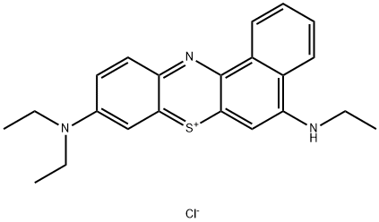 5-ethylamino-9-diethylaminobenzo(a)phenothiazinium Struktur