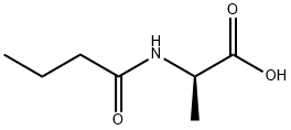 D-Alanine, N-(1-oxobutyl)- (9CI) Struktur