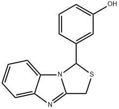 1-(3-Hydroxyphenyl)-1H,3H-thiazolo[3,4-a]benzimidazole Struktur