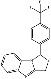 1H,3H-Thiazolo[3,4-a]benzimidazole, 1-[4-(trifluoromethyl)phenyl]- Struktur