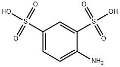 4-Amino-1,3-benzenedisulfonic acid Struktur