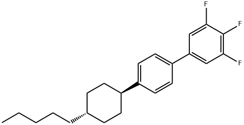 3,4,5-Trifluoro-4'-(trans-4-pentylcyclohexyl)biphenyl Struktur