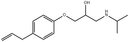 1-(p-Allylphenoxy)-3-(isopropylamino)-2-propanol Struktur