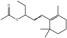 METHYL BETA IONYL ACETATE Struktur