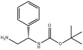 [(1S)-2-AMINO-1-PHENYLETHYL]-CARBAMIC ACID 1,1-DIMETHYLETHYL ESTER Struktur