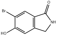 1H-Isoindol-1-one, 6-broMo-2,3-dihydro-5-hydroxy- Struktur