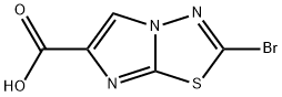 2-BroMoiMidazo[2,1-b][1,3,4]thiadiazole-6-carboxylic acid Struktur