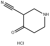 4-Oxopiperidine-3-carbonitrile hydrochloride Struktur