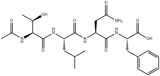 AC-THR-LEU-ASN-PHE-OH Structure