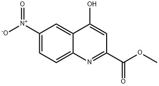 4-Hydroxy-6-nitro-quinoline-2-carboxylic acid Methyl ester Struktur