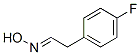 Benzeneacetaldehyde, 4-fluoro-, oxime (9CI) Struktur