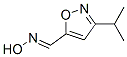 5-Isoxazolecarboxaldehyde,3-(1-methylethyl)-,oxime(9CI) Struktur